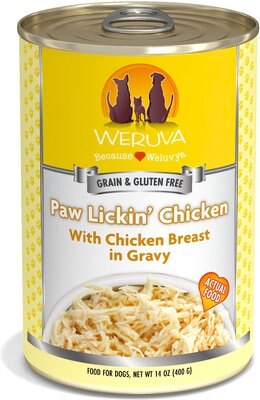 Weruva Paw Lickin' Chicken in Gravy Grain-Free Canned Dog Food, slide 1 of 1
