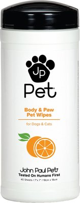 John Paul Pet Body & Paw Wipes for Dogs & Cats, slide 1 of 1