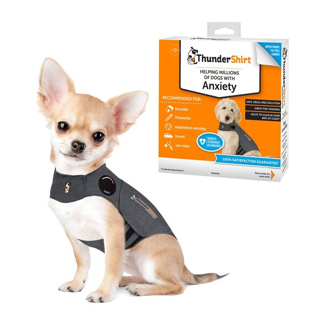 Dog Anti Anxiety Shirt Pet Calming Wrap Vest Dog Thunder Jacket Pet Stress Relief Clothes Dog Keep Calm Coat L