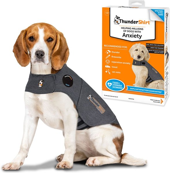 ThunderShirt Classic Anxiety & Calming Vest for Dogs, Heather Grey, Medium slide 1 of 10
