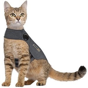 ThunderShirt Anxiety Vest for Cats, Heather Grey, Small