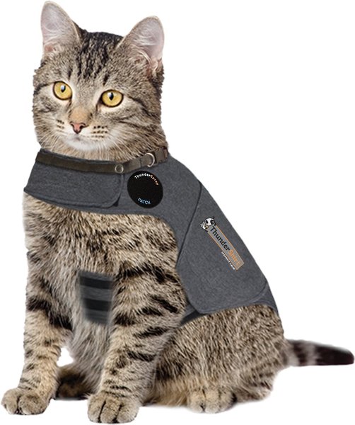 ThunderShirt Anxiety Vest for Cats, Heather Grey, Medium slide 1 of 6