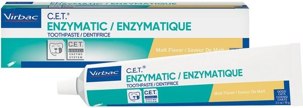 Virbac C.E.T. Enzymatic Malt Flavor Dog & Cat Toothpaste, 70 gram slide 1 of 7
