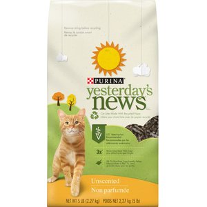 Yesterday's News Original Unscented Non-Clumping Paper Cat Litter, 5-lb bag