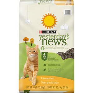 Yesterday's News Original Unscented Non-Clumping Paper Cat Litter, 30-lb bag