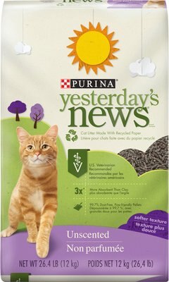 Yesterday's News Softer Texture Unscented Non-Clumping Paper Cat Litter, slide 1 of 1