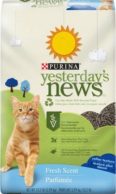 Yesterday's News Softer Texture Fresh Scented Non-Clumping Paper Cat Litter, slide 1 of 1