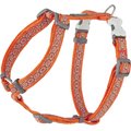 Red Dingo Designer Snake Eyes Nylon Back Clip Dog Harness, Orange, X-Small: 11.8 to 17.3-in chest