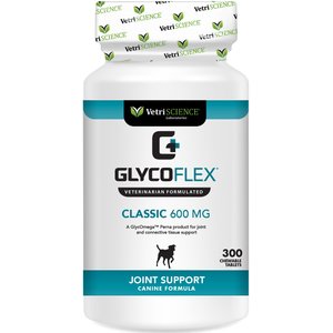 VetriScience GlycoFlex Classic 600 Mg Chewable Tablets Joint Supplement for Dogs, 300 count