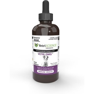 VetriScience Vetri-DMG Liquid Immune Supplement for Dogs, Cats & Birds, 28-mL