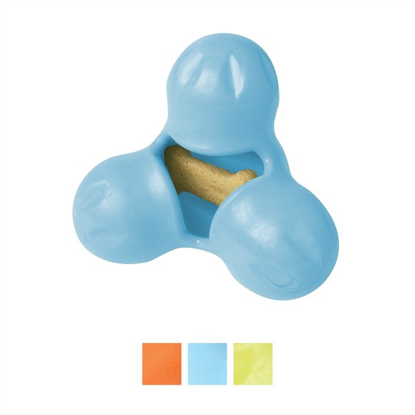 West Paw Zogoflex Large Tux Tough Treat Dispensing Dog Chew Toy, Aqua Blue slide 1 of 8