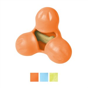 West Paw Zogoflex Large Tux Tough Treat Dispensing Dog Chew Toy, Tangerine