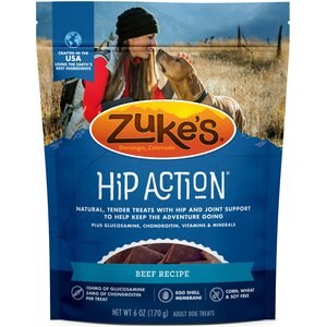 Zuke's Hip & Joint Beef Recipe Dog Treats, 6-oz bag