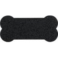 ORE Pet Skinny Bone Recycled Rubber Placemat, Black