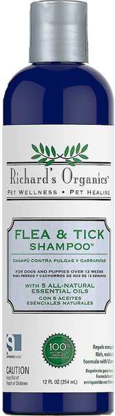 Richard's Organics Flea & Tick Shampoo, 12-oz bottle slide 1 of 6