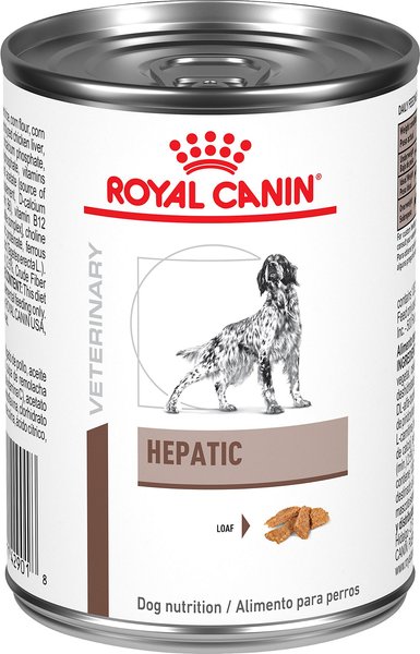 Royal Canin Veterinary Diet Adult Hepatic Loaf Canned Dog Food, 13.5-oz, case of 24 slide 1 of 9