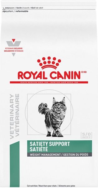 Royal Canin Veterinary Diet Adult Satiety Support Weight Management Dry Cat Food, 7.7-lb bag slide 1 of 10