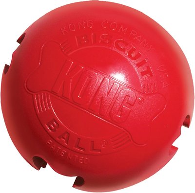 KONG Classic Biscuit Ball Dog Toy, slide 1 of 1