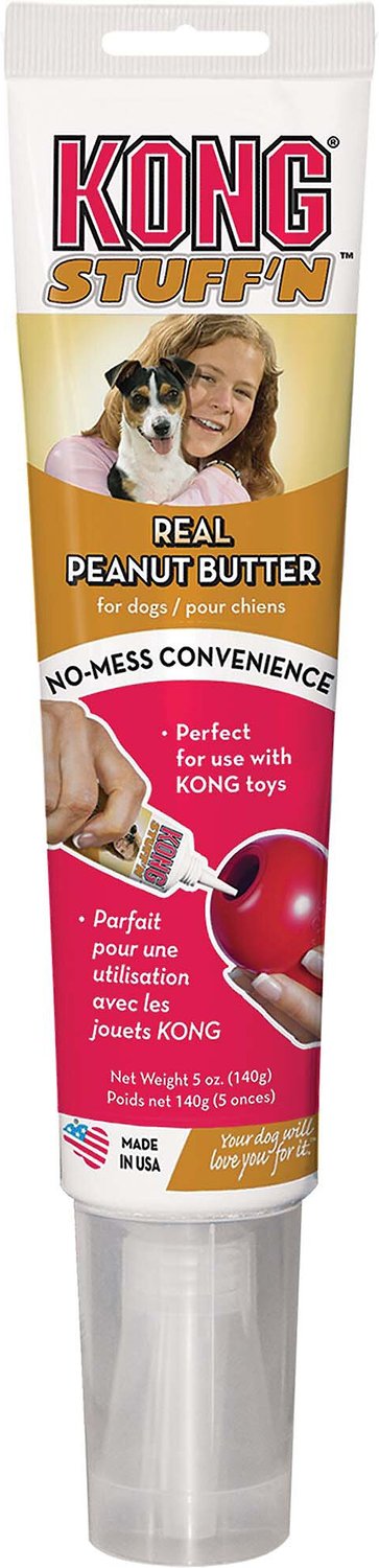 peanut butter in kong for dog