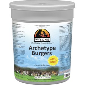 Wysong Archetype Burgers Freeze-Dried Raw Dog & Cat Food, 20-oz canister