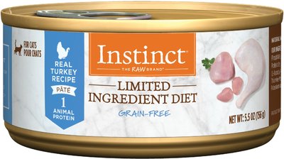 Instinct Limited Ingredient Diet Grain-Free Pate Real Turkey Recipe Natural Wet Canned Cat Food, slide 1 of 1