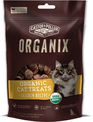 Castor & Pollux Organix Chicken Flavor Organic Cat Treats, slide 1 of 1