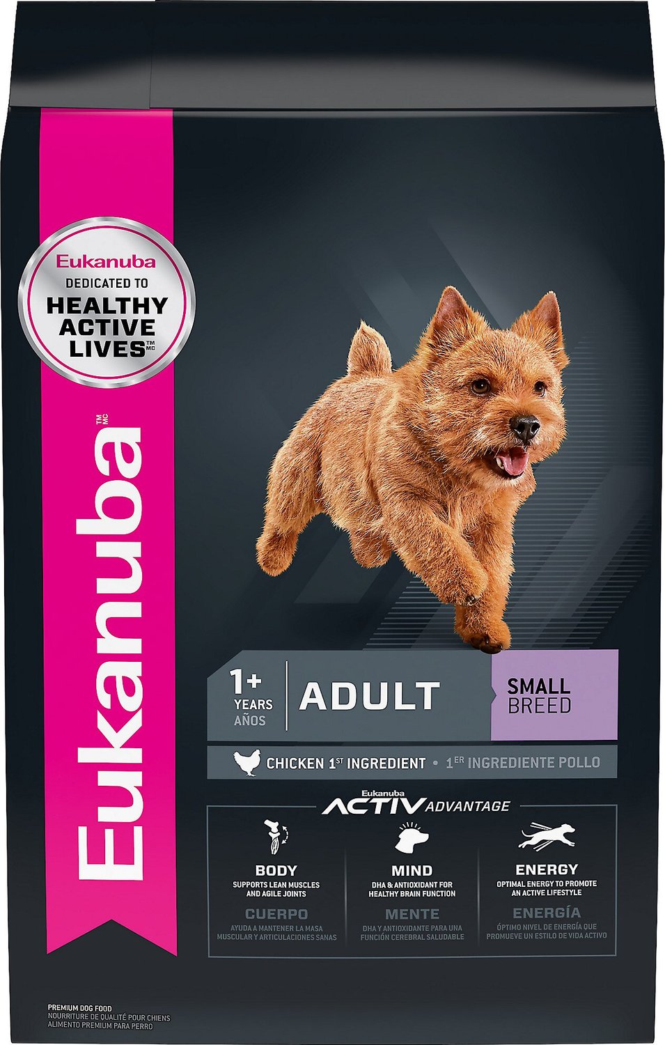EUKANUBA Small Breed Adult Dry Dog Food, 28lb bag