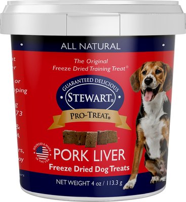 Stewart Pro-Treat Pork Liver Freeze-Dried Raw Dog Treats, slide 1 of 1