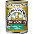 Newman's Own Organics Grain-Free 95% Chicken Dinner Canned Dog Food, 12.7-oz, case of 12