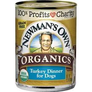 Newman's Own Organics Grain-Free 95% Turkey Dinner Canned Dog Food, 12.7-oz, case of 12