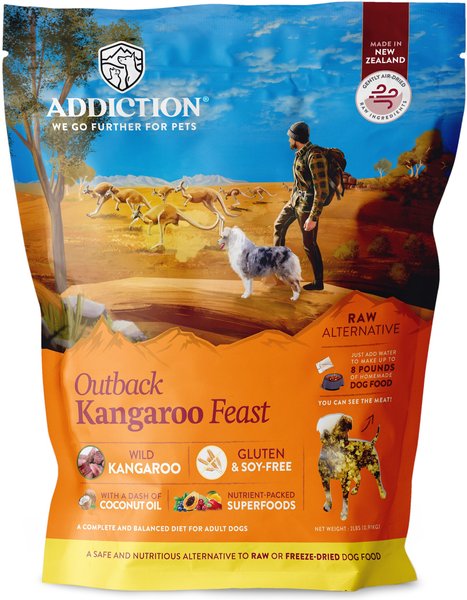 Addiction Outback Kangaroo Feast Raw Dehydrated Dog Food, 2-lb box slide 1 of 10