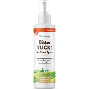 NaturVet Bitter YUCK! No Chew Dog, Cat & Horse Spray, 8-oz bottle