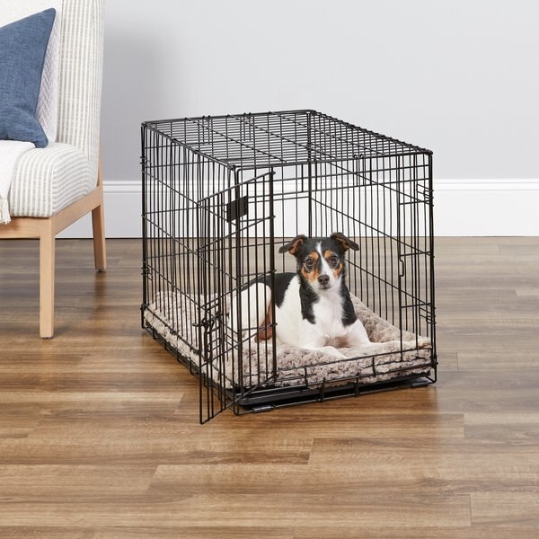 MidWest iCrate Fold & Carry Single Door Collapsible Wire Dog Crate, 30 inch slide 1 of 11