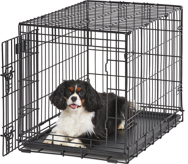 MidWest LifeStages Single Door Collapsible Wire Dog Crate, 30 inch slide 1 of 10