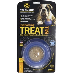 Starmark Everlasting Treat Ball Tough Dog Chew Toy, Large
