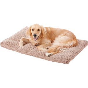 MidWest Quiet Time Ombre Swirl Dog Crate Mat, Taupe, 42-in