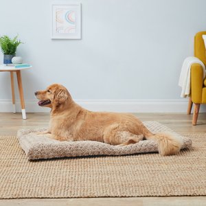 MidWest Quiet Time Ombre Swirl Dog Crate Mat, Taupe, 48-in
