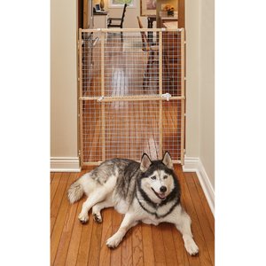 MidWest Wood/Wire Mesh Pet Gate, 44-in