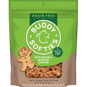 Buddy Biscuits Grain-Free Soft & Chewy with Roasted Chicken Dog Treats, 5-oz bag