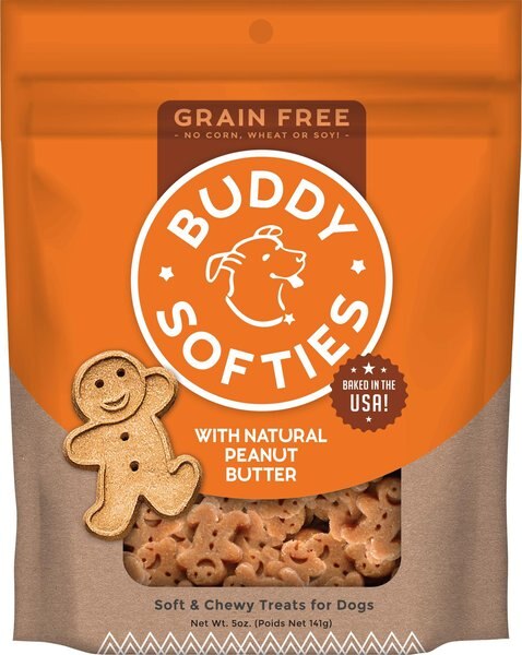 Buddy Biscuits Grain-Free Soft & Chewy with Peanut Butter Dog Treats, 5-oz bag slide 1 of 8