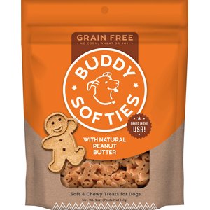 Buddy Biscuits Grain-Free Soft & Chewy with Peanut Butter Dog Treats, 5-oz bag