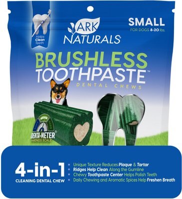 Ark Naturals Brushless Toothpaste Small Breed Dental Dog Chews, slide 1 of 1