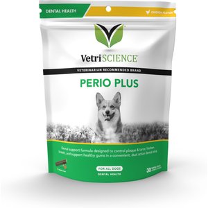 VetriScience Perio Plus Dog Dental Chews, 30 count