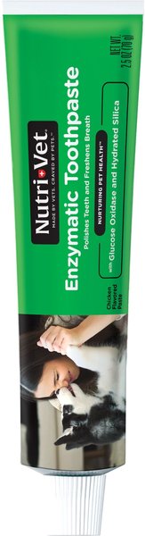 Nutri-Vet Chicken Flavored Enzymatic Dog Toothpaste, 2.5-oz tube slide 1 of 8