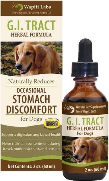 Wapiti Labs G.I. Tract Liquid Digestive Supplement for Dogs, 2-oz bottle slide 1 of 9