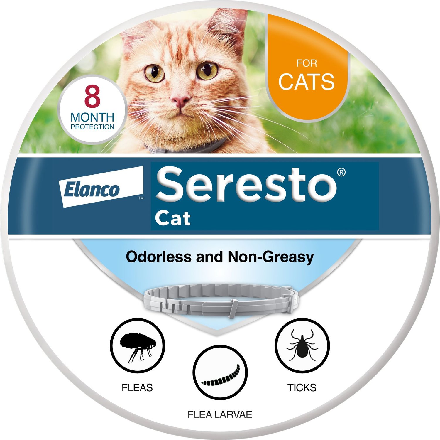 Seresto 8 Month Flea & Tick Prevention Collar for Cats & Kittens
