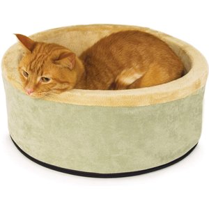 K&H Pet Products Thermo-Kitty Cat Bed, Sage, Small