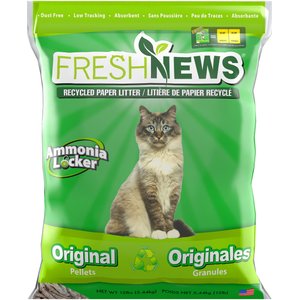 Fresh News Unscented Non-Clumping Paper Cat Litter, 12-lb bag