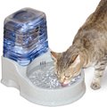 K&H Pet Products CleanFlow Filtered Non-Skid Plastic Cat Water Bowl with Reservoir, 80-oz