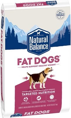Natural Balance Fat Dogs Chicken & Salmon Formula Low Calorie Dry Dog Food, slide 1 of 1